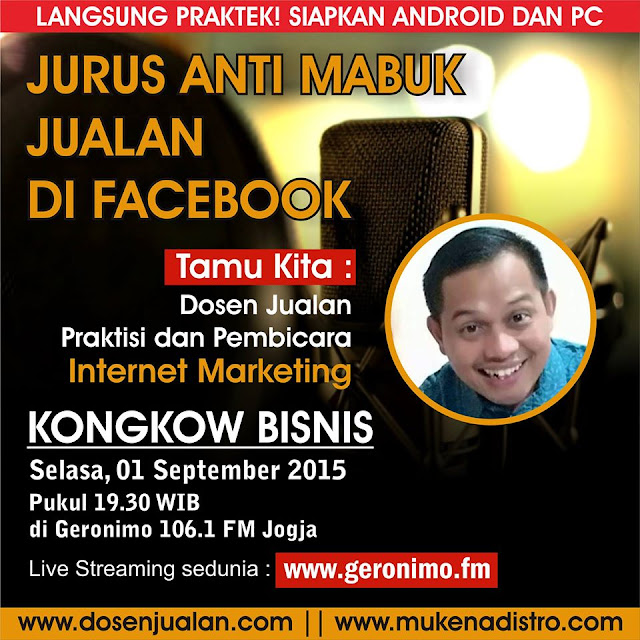 Radio Geronimo, Kongkow Bisnis Bersama Dosen Jualan 1 Radio Geronimo, Kongkow Bisnis Bersama Dosen Jualan