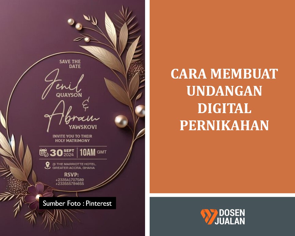 Cara Membuat Undangan Digital Pernikahan